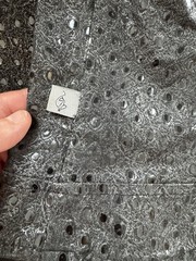 Vintage Baby Phat Womens Y2K Perforated Jacket Black Gray Size S USA