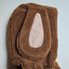 RWBY Hoodie Mens 2XL Brown Sherpa Fleece Bunny Ears Anime Cosplay Pullover