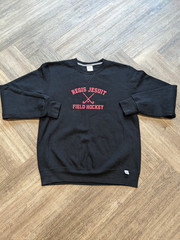Russell Athletic Black Vintage Sweatshirt Men Medium Field Hockey USA College