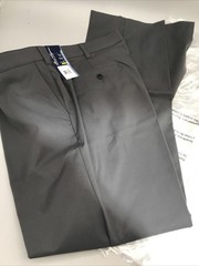Ben Hogan Mens Performance Pants Stretch Fabric Size 44×32 Asphalt Dark Gray New