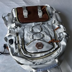 New Multipurpose USB Backpack Brow Silver, Waterproof