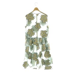 RED VALENTINO Light Blue Sheer Floral Sleeveless Knee Dress Size 48 Auth