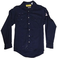 Used Flame Resistant FR Work Shirts Blue, Khaki, Navy Bulwark Carhartt and other