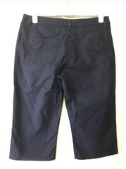 Dean St. Troper France Women’s Capris, Navy Blue Cotton Pants Size Varies New !!