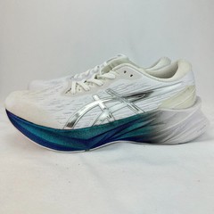 Size 11 Womens ASICS Novablast 3 Platinum White Pure Silver Ladies Sneakers Shoe