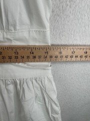 J.Crew Fitted-waist shirt-dress in cotton poplin white old money 90s Y2K sz 6
