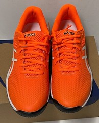 Asics Gel Game 9 Pickleball Shoes Sneakers Shocking Orange SIZE 7 1041A416-800