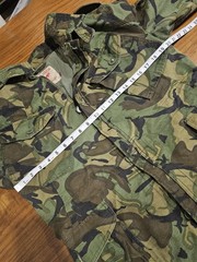 Howe & Dumar Jacket Mens Medium Green Camo Military Canvas Field Coat Lined