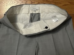 NWT! Mens Reiss Relief Slim Fit Single Button Peak Lapel 3-Piece Suit 38R 32W