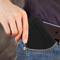 Slim Minimalist Front Pocket Wallet,RFID Blocking Credit Card Holder ID Window