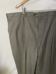 Bespoke Hickey Freeman 52L 52R Sage Green Nailhead 2pc Suit Jacket Blazer Pants