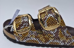 Birkenstock Women’s EU 37 = US 6 Big Buckle Python Narrow Sandals READ