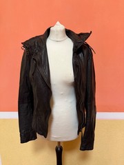 Womens GORGEOUS***ALL SAINTS BELVEDERE LEATHER JACKET UK14