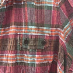 CJ Banks Women’s 1X Plus Multicolor Plaid Collared Short Sleeve Button-Up