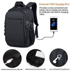 Men Women Backpack Travel Rucksack School 15.6″ Laptop Bag W/ USB Charging Port