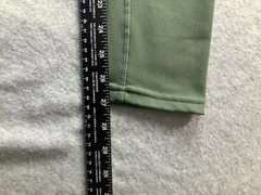 R.Sofia Active High-Waisted Teal Green Crop Leggings with Side Pockets Size S