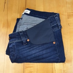 Madewell Maternity Skinny Jeans Size 29 Side Panels Adjustable Stretch Stovepipe