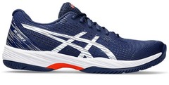 Asics Gel Game 9 Blue White Orange Running Shoes Sneakers 1041A337 Mens Size 9.5