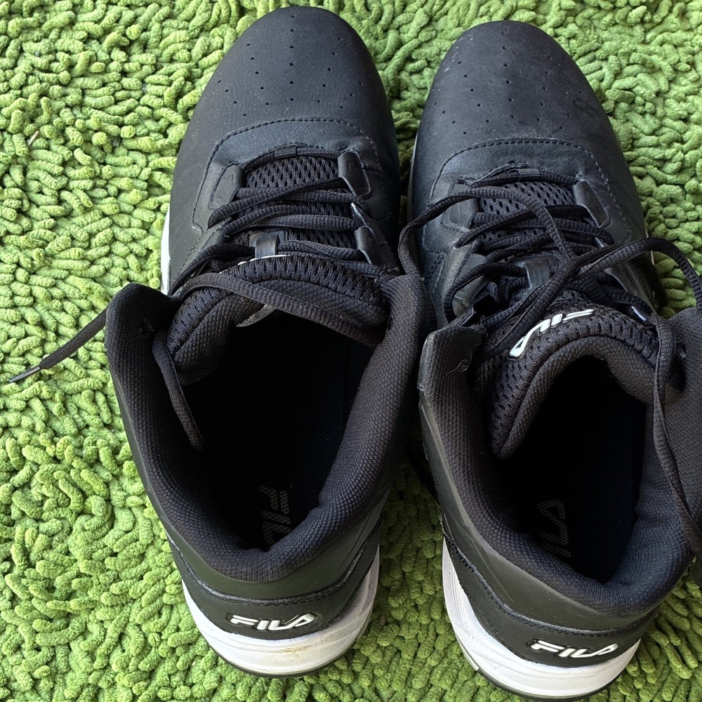 FILA Men’s Low Top Lace Up Athletic Sneakers Black Style Code 1BM01331-003