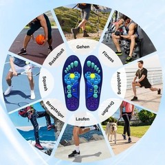 Magnetic Orthotic Insoles Arch Support Shoe Inserts Heel Pain Plantar Fasciitis