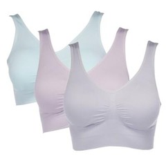 Rhonda Shear Sweetheart Ahh Bra 3-pack in Lights 630-931 , Size Large