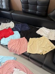 AIo Yoga Set Cropped Accolade Crew Neck Pullover+Shorts Suit Casual Women’s Set