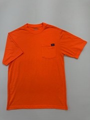 Dickies Men Orange Pocket T-Shirt Size M Basic Crew Neck RN2009