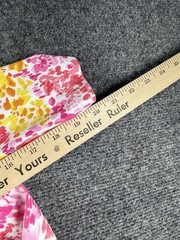 Ibkul Women’s Knit Fabric Jacket Size M Pink Yellow Splash Splatter Athletic