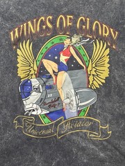 Rare Vintage Wings Of Glory Bombshell Betty Universal Avatar T-shirt Size L