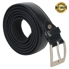 Leatherboss Genuine Leather Men Big and Tall Dress Belt Set of 2 (Black & Brown)