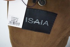 Isaia Napoli Light Brown 100% Cotton Sport Coat Jacket 38R NEW