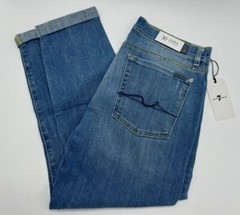 7 FOR ALL MANKIND WOMEN’S JOSEFINA SLIM BOYFRIEND JEANS MID-RISE MEDIUM STRETCH