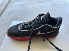 Nike LeBron XX Men’s Low Top Basketball Sneakers Black/Red/Gold DJ5423