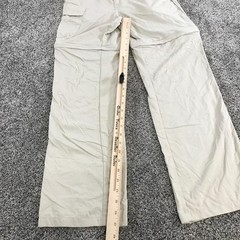 Columbia Khakis Pants Womens L 14-16 Beige Omni-Shade Convertible Hiking Cargo