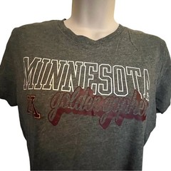 ProEdge Minnesota Golden Gophers T Shirt Womens Small Gray NCAA Graphic Tee