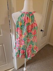 Lilly Pulitzer Carolane Halter Top Pear Necessities Size M EUC Returns Accepted