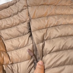 32 Degrees Heat Women’s Brown Lightweight Down Full Zip Puffer Jacket Size L