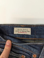 Levi’s 519 Premium Vintage Jeans W31 L28 Dark Blue Denim Made In Egypt