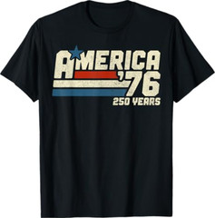 250th Anniversary USA Shirt America Retro 250 Years 1776 2026 Tee T-Shirt