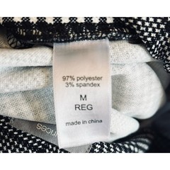 Preppy Plaid Stretch Pants Women’s M Slim Fit Office Chic Checkered Career