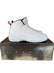 DS new Air Jordan 12 Retro Rising Sun 2010 (GS) Kids US 7Y taxi playoff Og flu