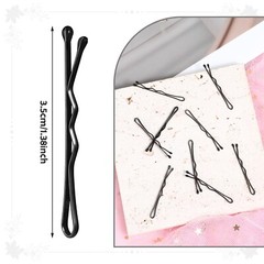 Mini Bobby Pins, 50PCS 1.37 Inch Small Curved Hair Pins Metal Wavy Hairpins H…