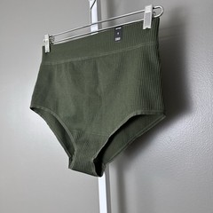 Torrid Curve Sexy Brief Panties Army Green Plus Size 0 Nylon Spandex New Panty