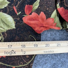 VTG Whimsigoth Romantic Goth Orange & Brown Floral Top Bell Sleeves Women’s M