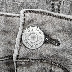 Maurices Jeans Womens M-L Gray Low Rise Skinny Jegging Stretch Denim Casual