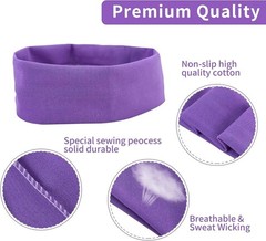 18PCS Sports Headbands Women Men Non Slip Sweatband Yoga Running Gym Band