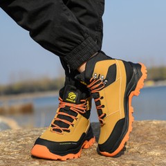 Mens Indestructible Work Boots Steel Toe Safety Shoes Waterproof Non Slip Boots