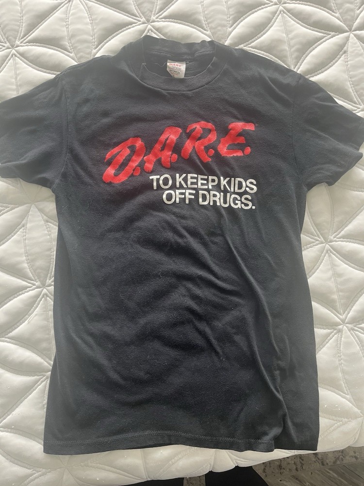 D.A.R.E. Black Graphic Tee Men’s M Short Sleeve Vintage Original