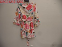 NWT – Women’s White Floral Mini Wrap Dress, Size S, 1464907