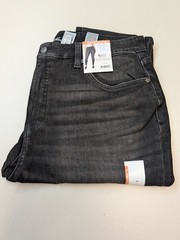 Time And Tru Womens High Rise Curvy Skinny Stretchy Jeans Black Wash Size 16